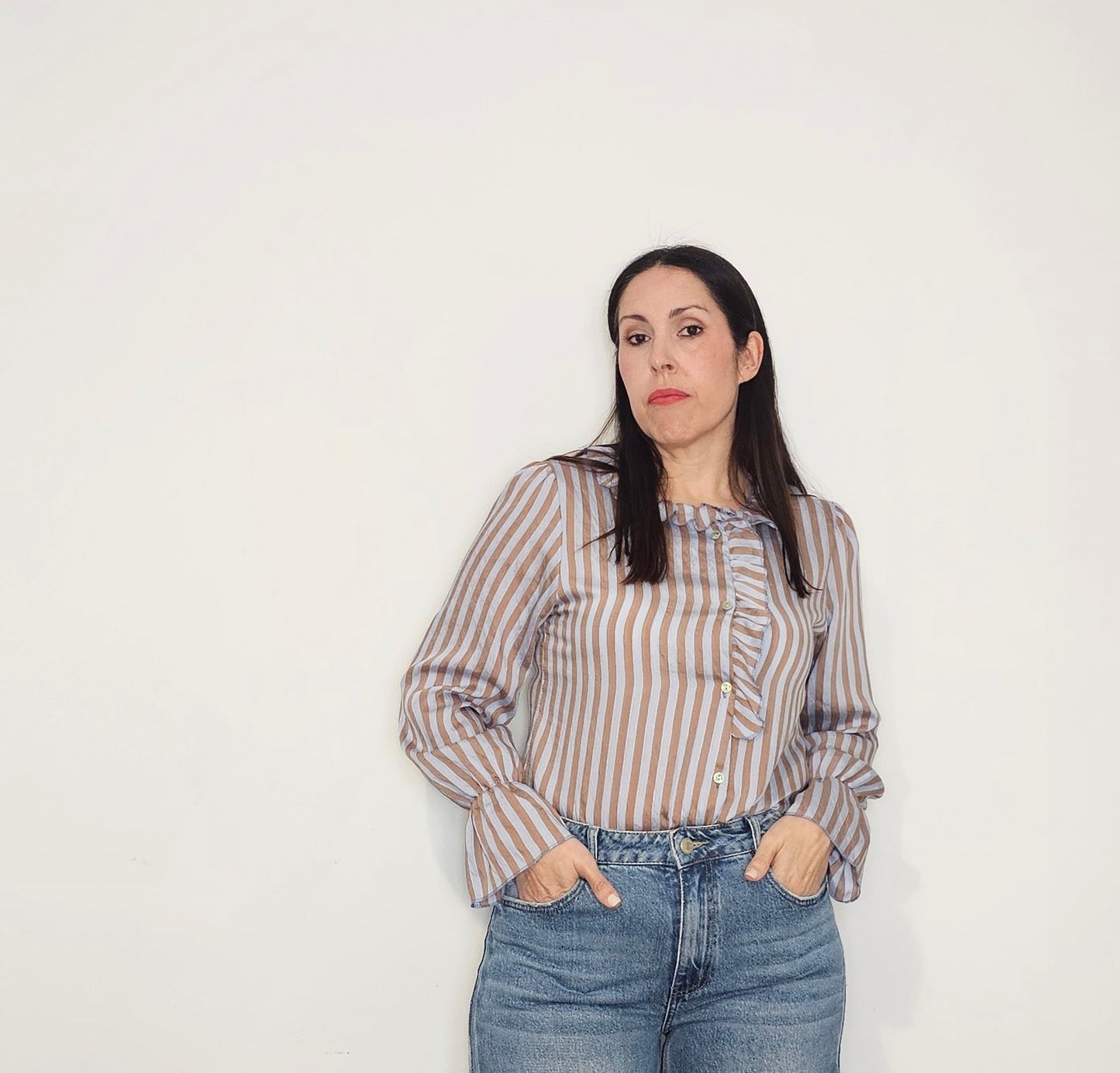 BLUSA MARFIL CELESTE