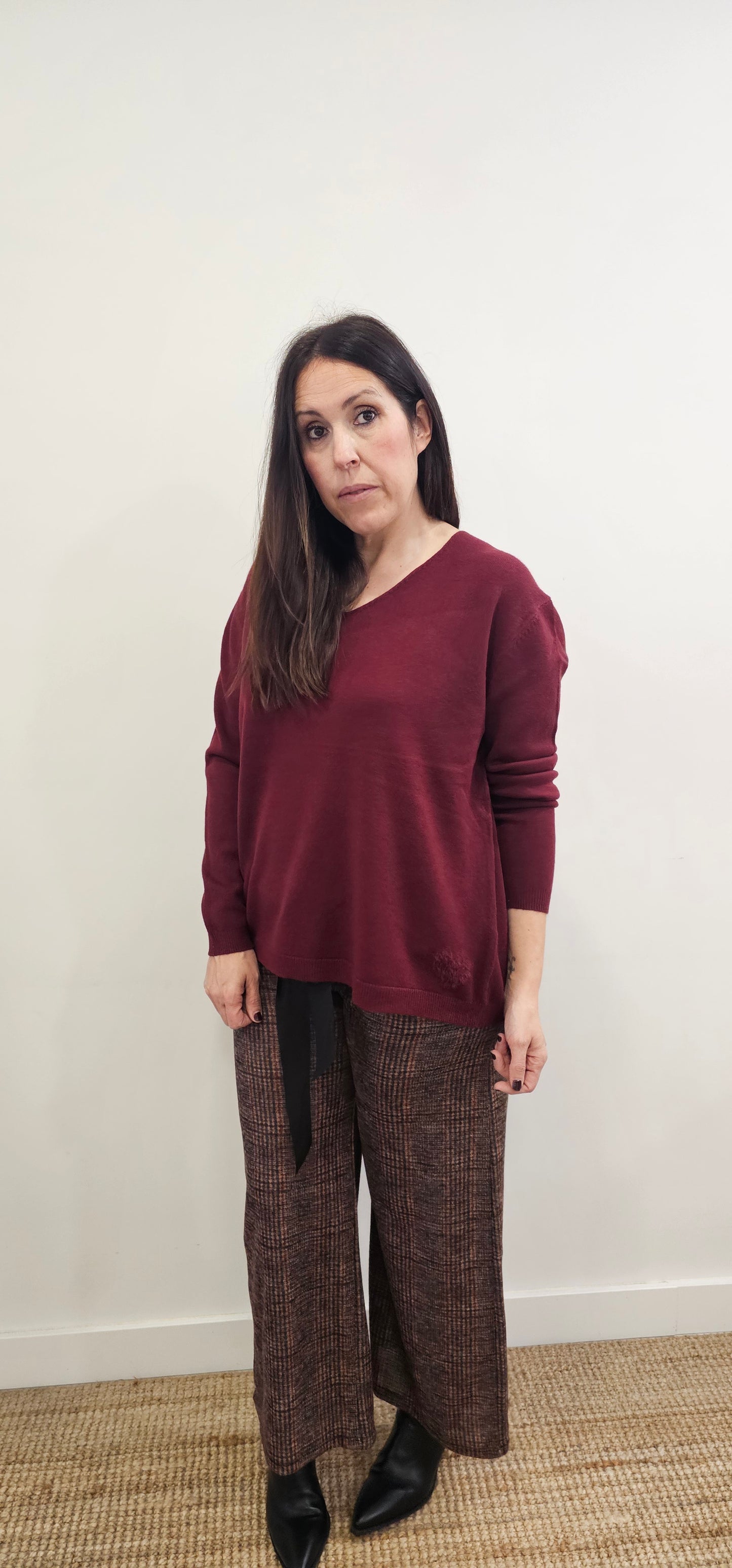 JERSEY CUORE BURDEOS