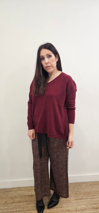 JERSEY CUORE BURDEOS