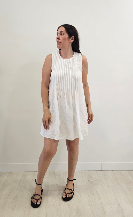 VESTIDO OLIVA BLANCO