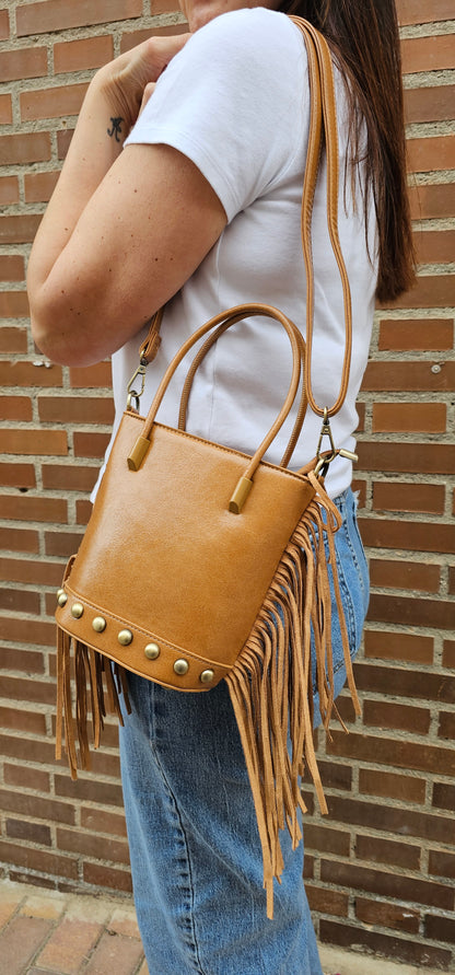 BOLSO FLECOS CAMEL