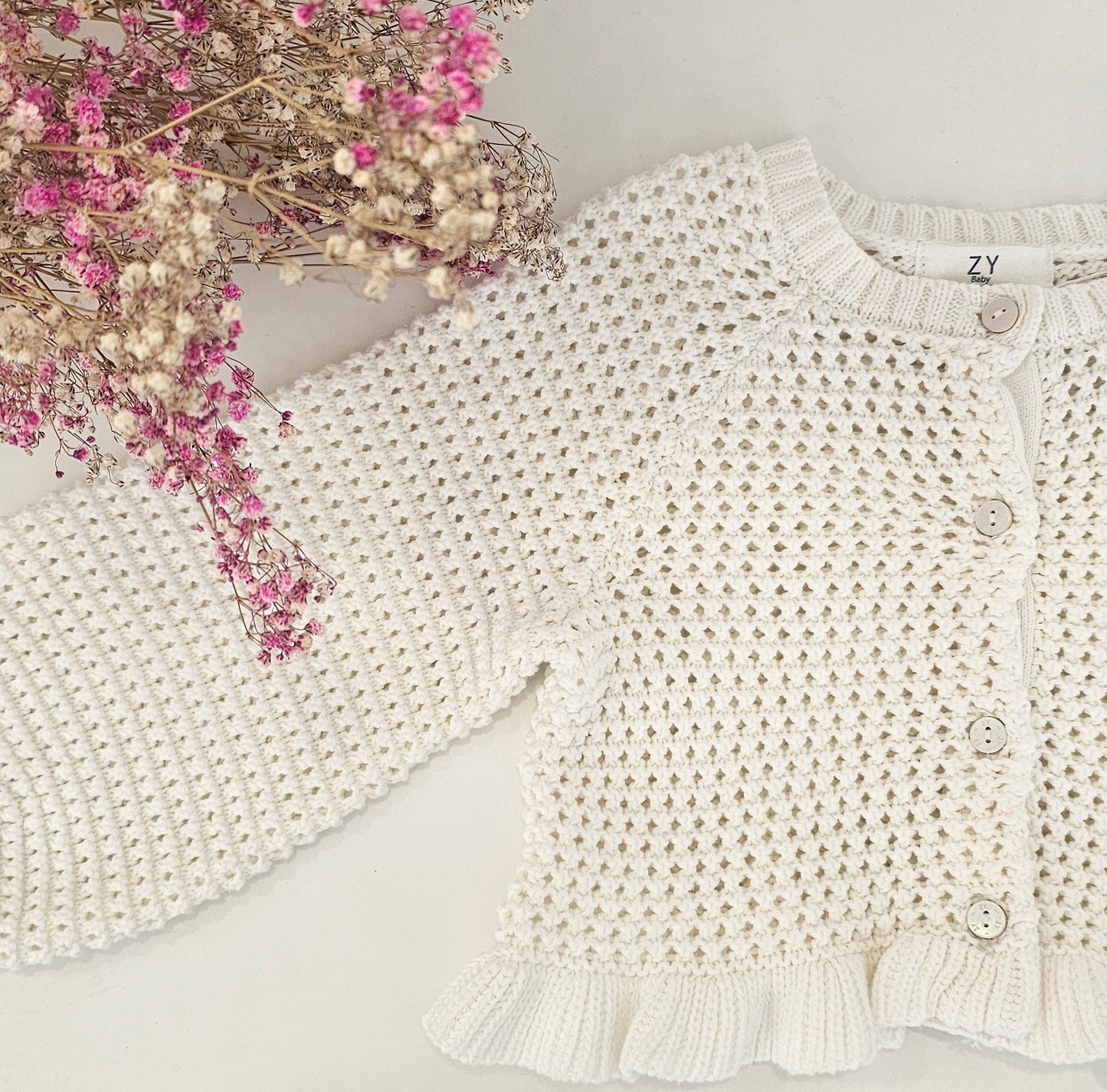 CHAQUETA CALADA BLANCA