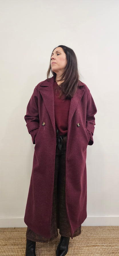 ABRIGO BURDEOS