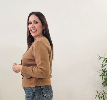 CHAQUETA BOTÓN CAMEL