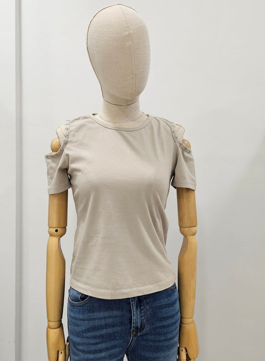 CAMISETA GALAXIA BEIGE