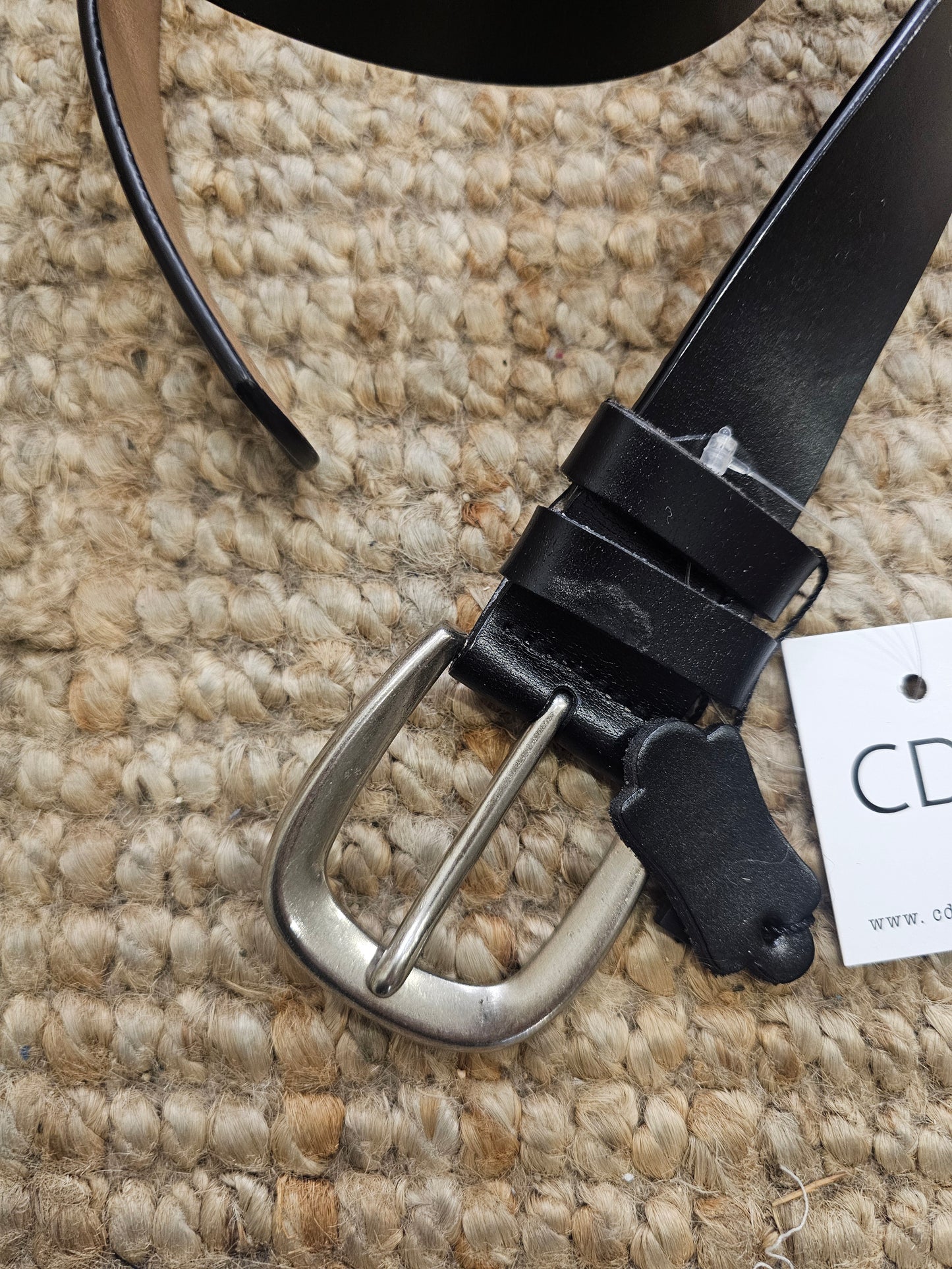 CINTURÓN PIEL NEGRO