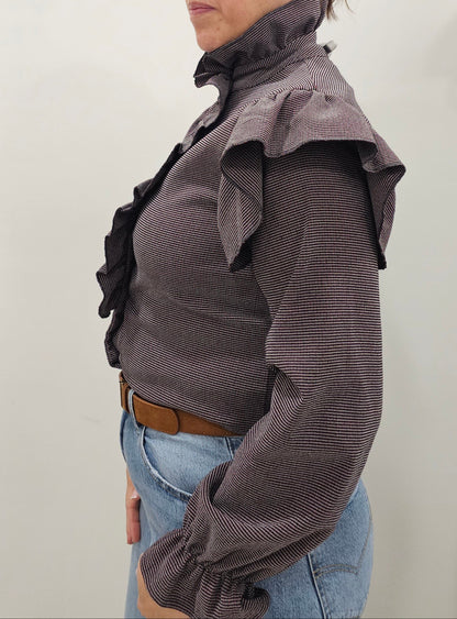CAMISA BURDEOS