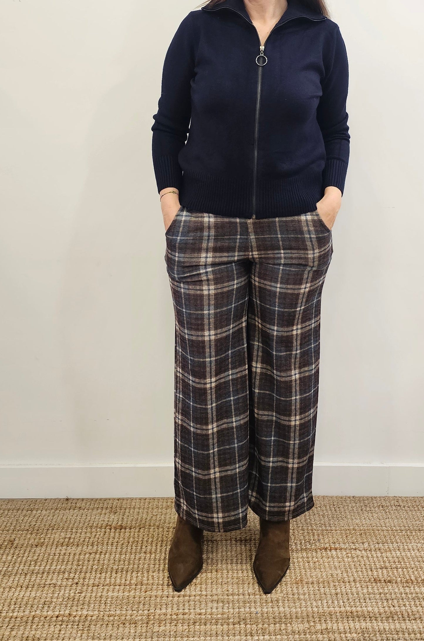 PANTALÓN CUADROS AZUL