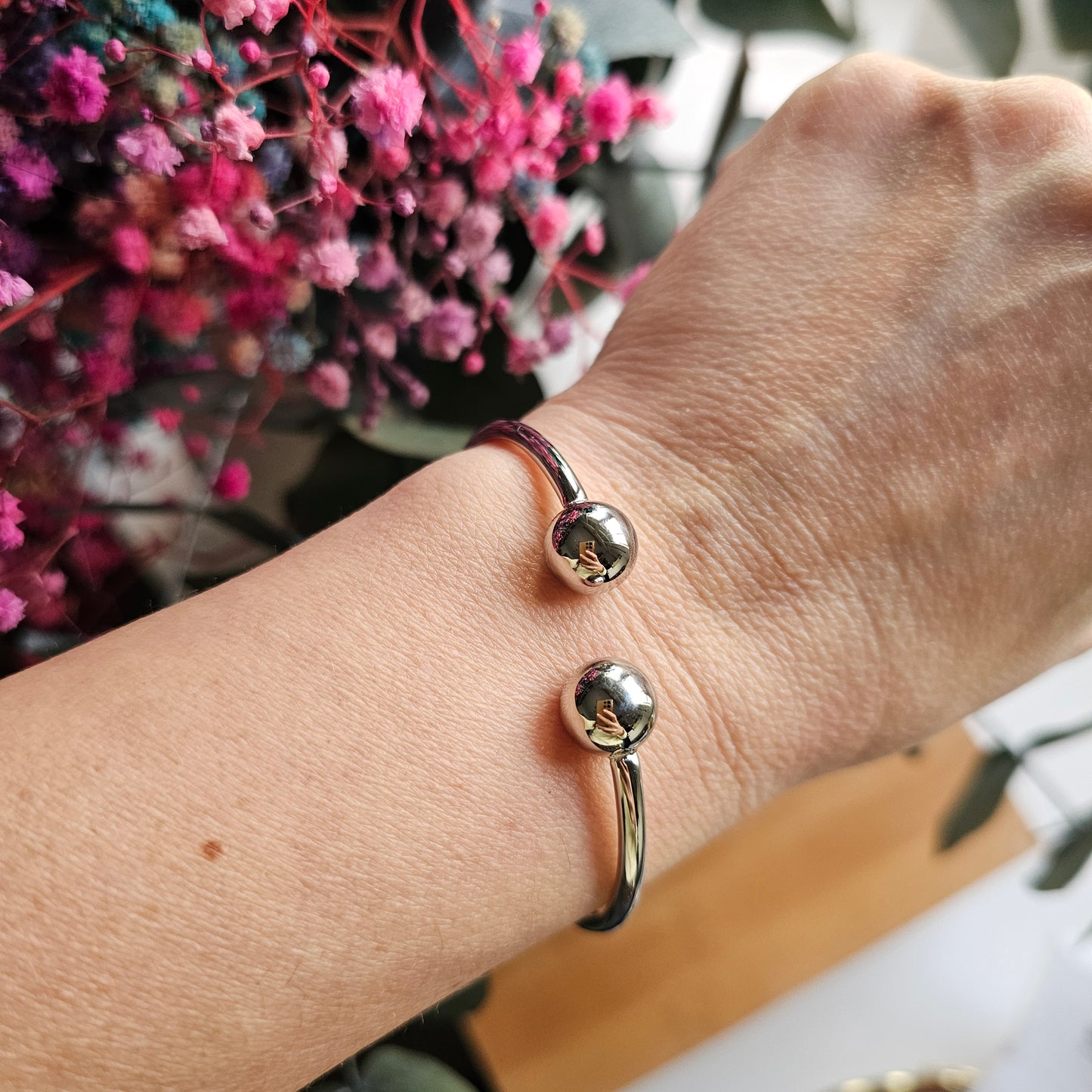 PULSERA MERCEDES PLATA