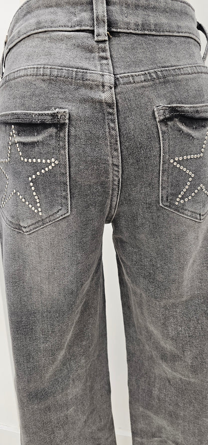 VAQUERO ESTRELLAS GRIS