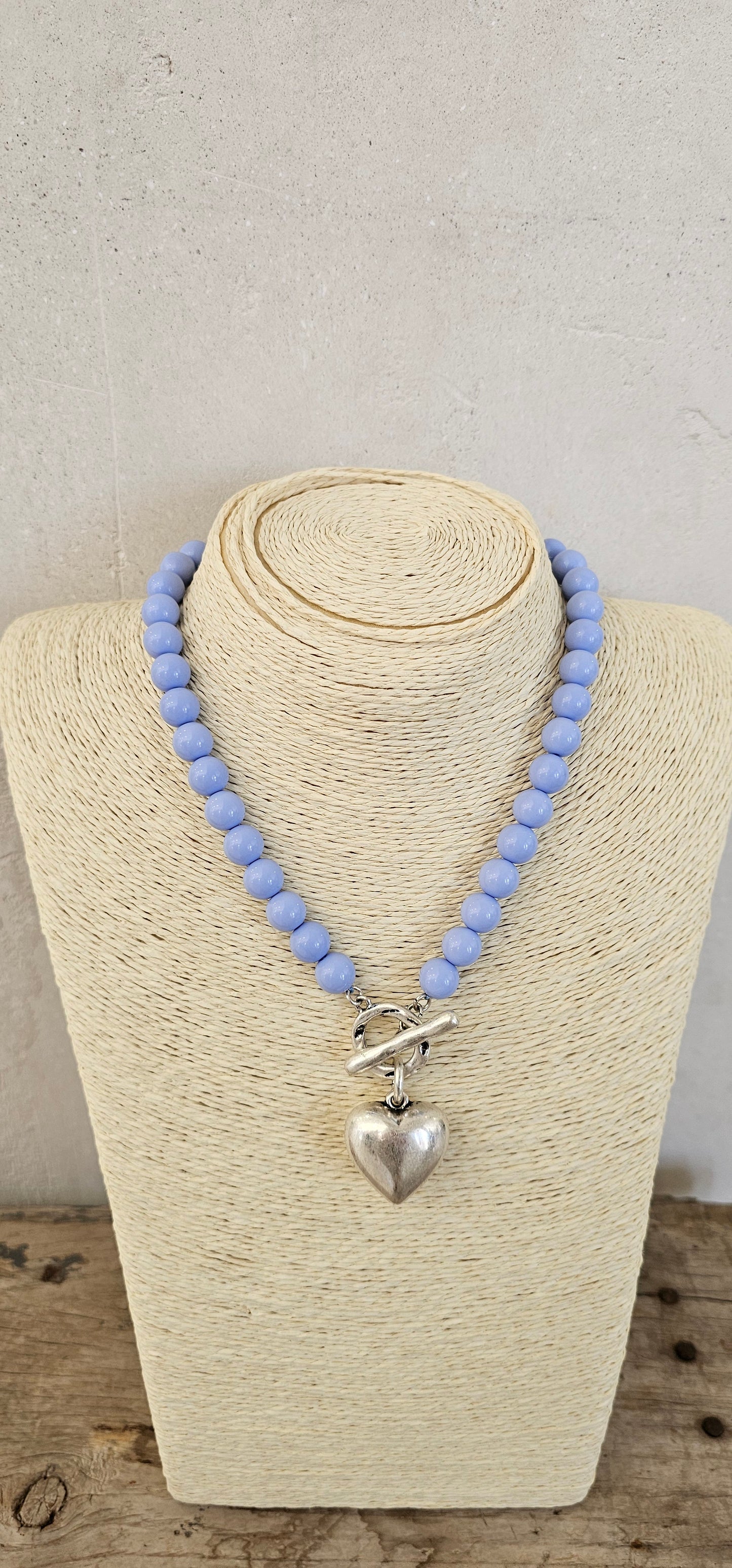 COLLAR CUORE AZUL