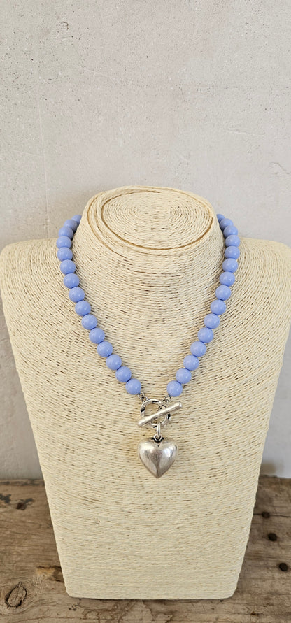 COLLAR CUORE AZUL