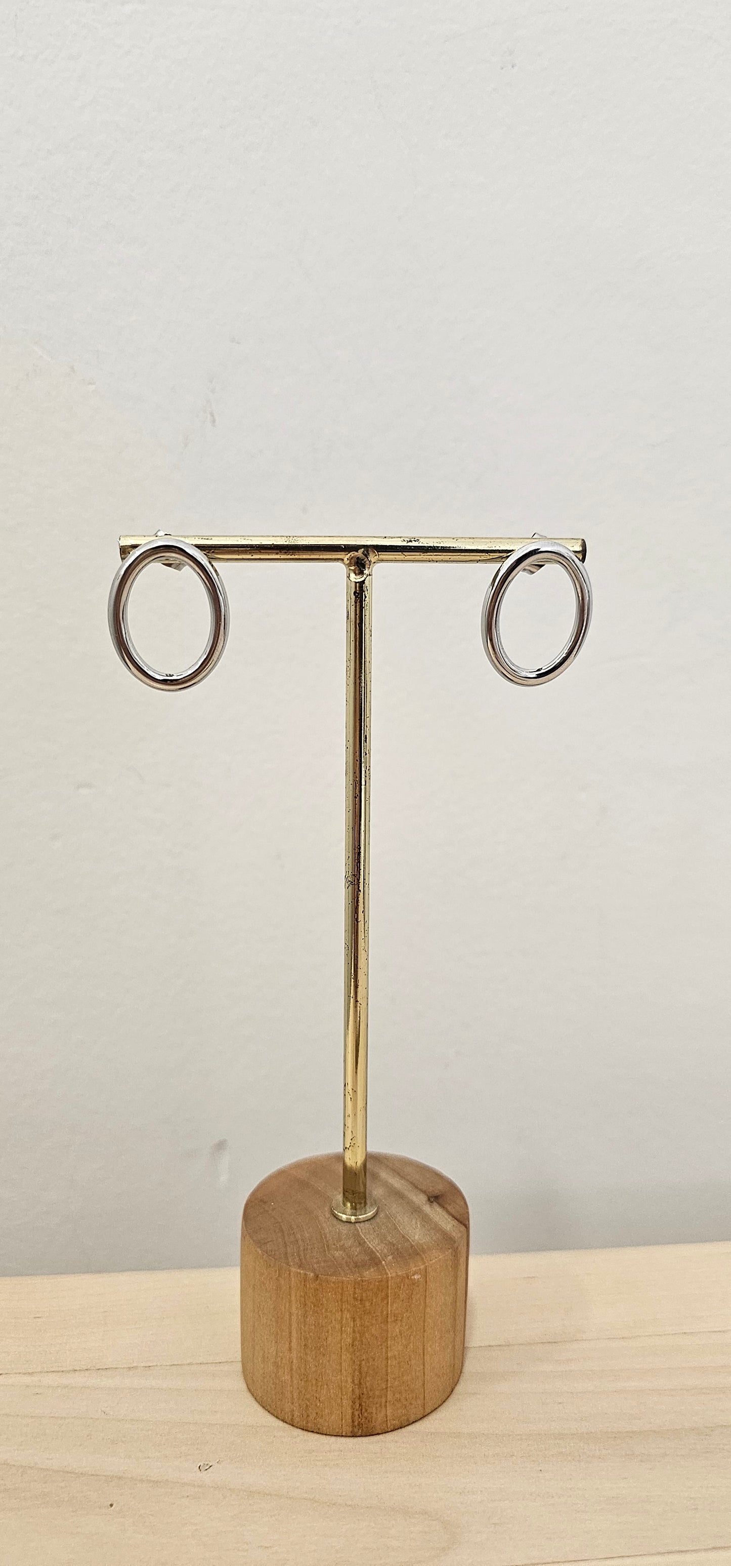 PENDIENTES CIRCULAR PLATA