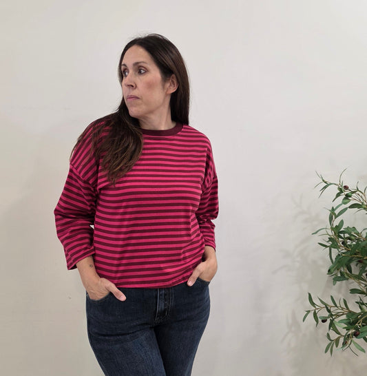 CAMISETA RAYA ROSA