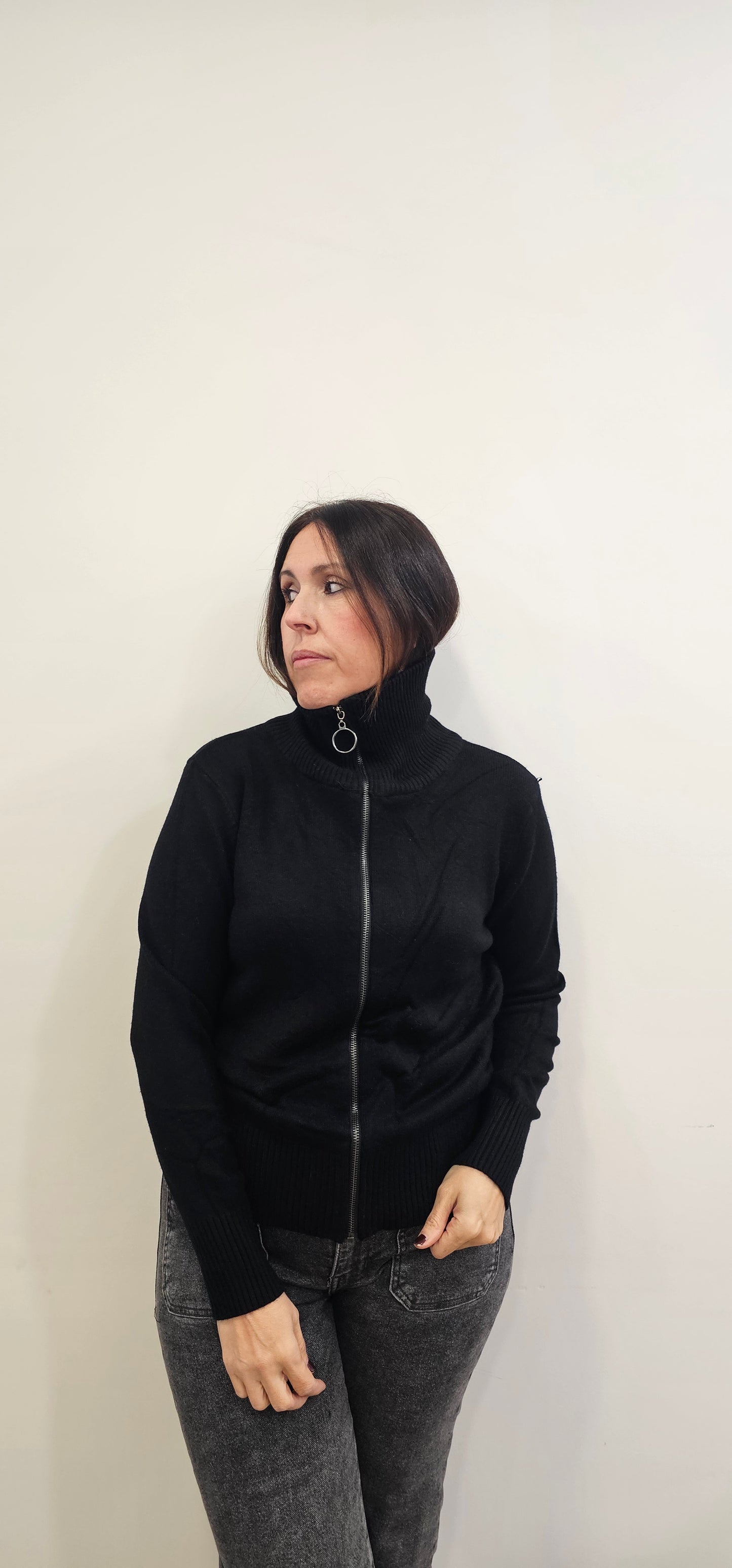 CHAQUETA CREMALLERA MARINO