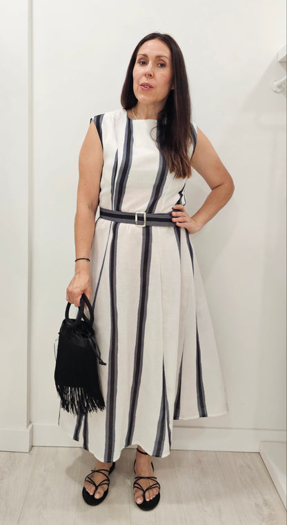 VESTIDO GRIS CARMINA