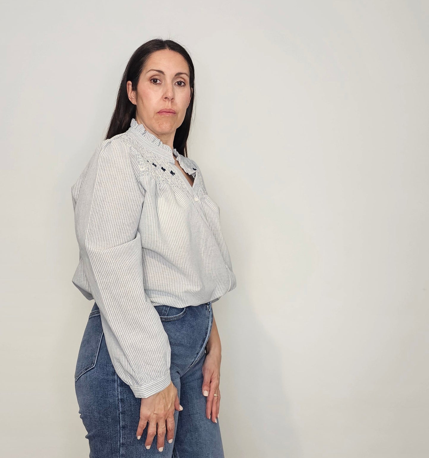 BLUSA CAYETANA MARINO