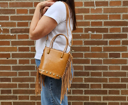 BOLSO FLECOS CAMEL