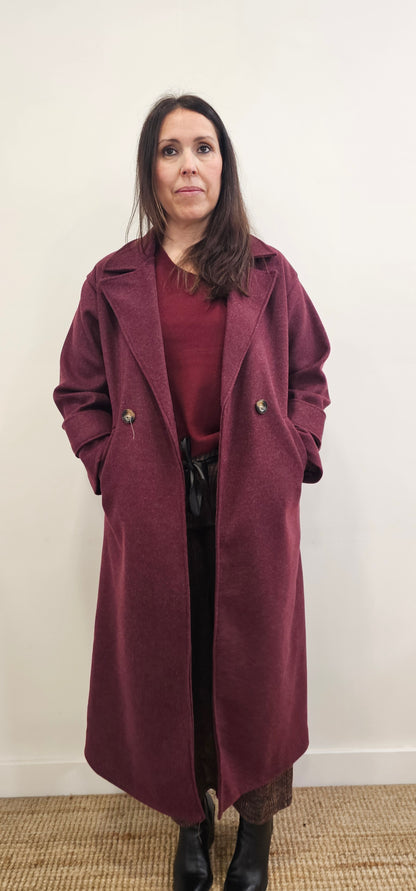 ABRIGO BURDEOS