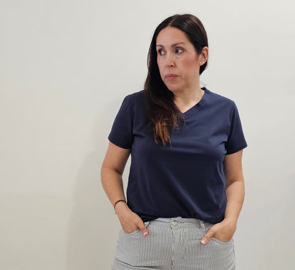 CAMISETA BÁSICA MARINO