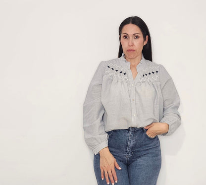 BLUSA CAYETANA MARINO