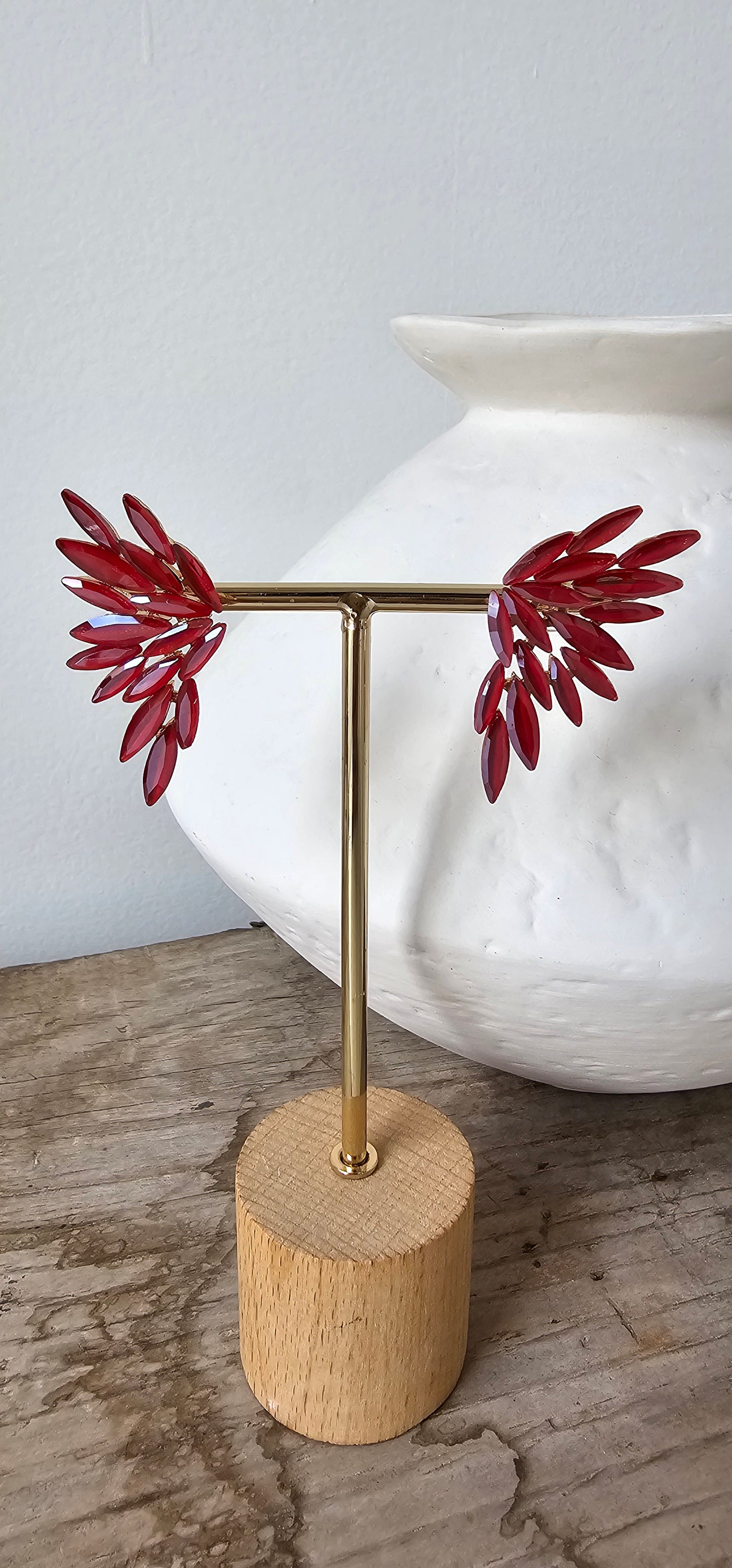 PENDIENTE ANGELS ROJO