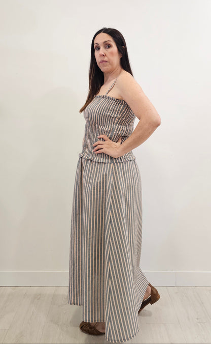 VESTIDO NEÓN GRIS
