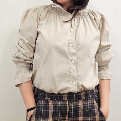 CAMISA BLANCA BEIGE