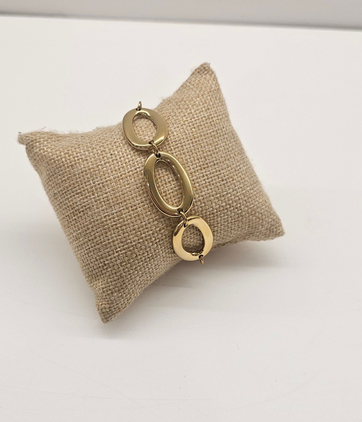 PULSERA TRIPLE PLATA