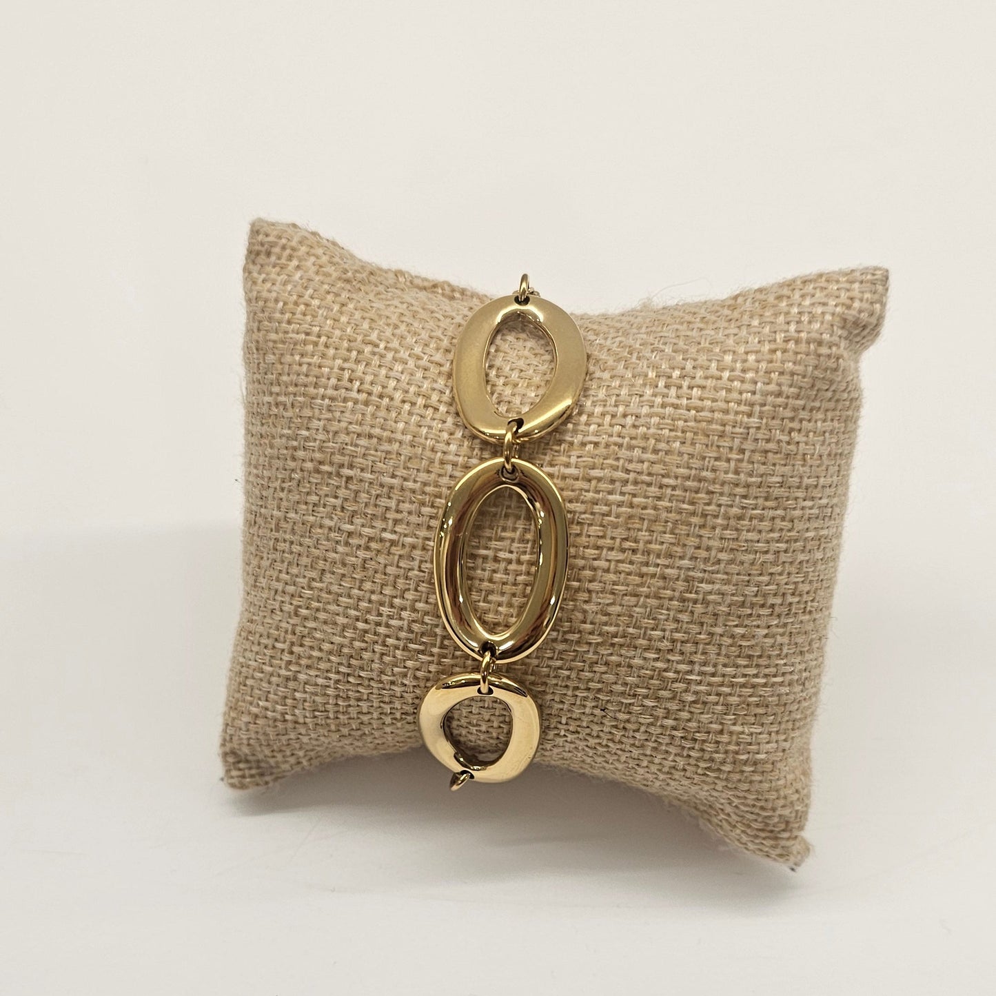 PULSERA TRIPLE PLATA