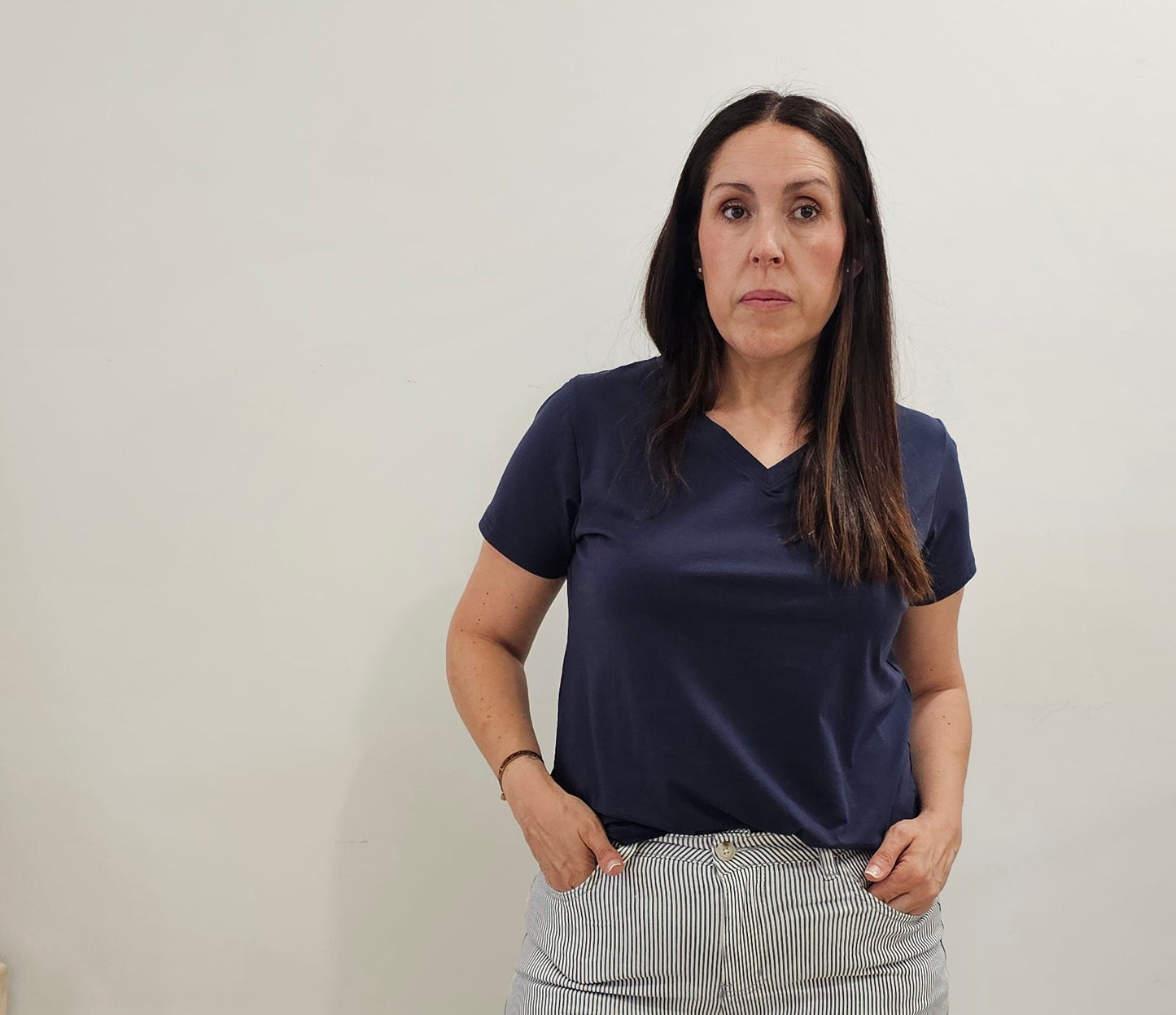 CAMISETA BÁSICA MARINO