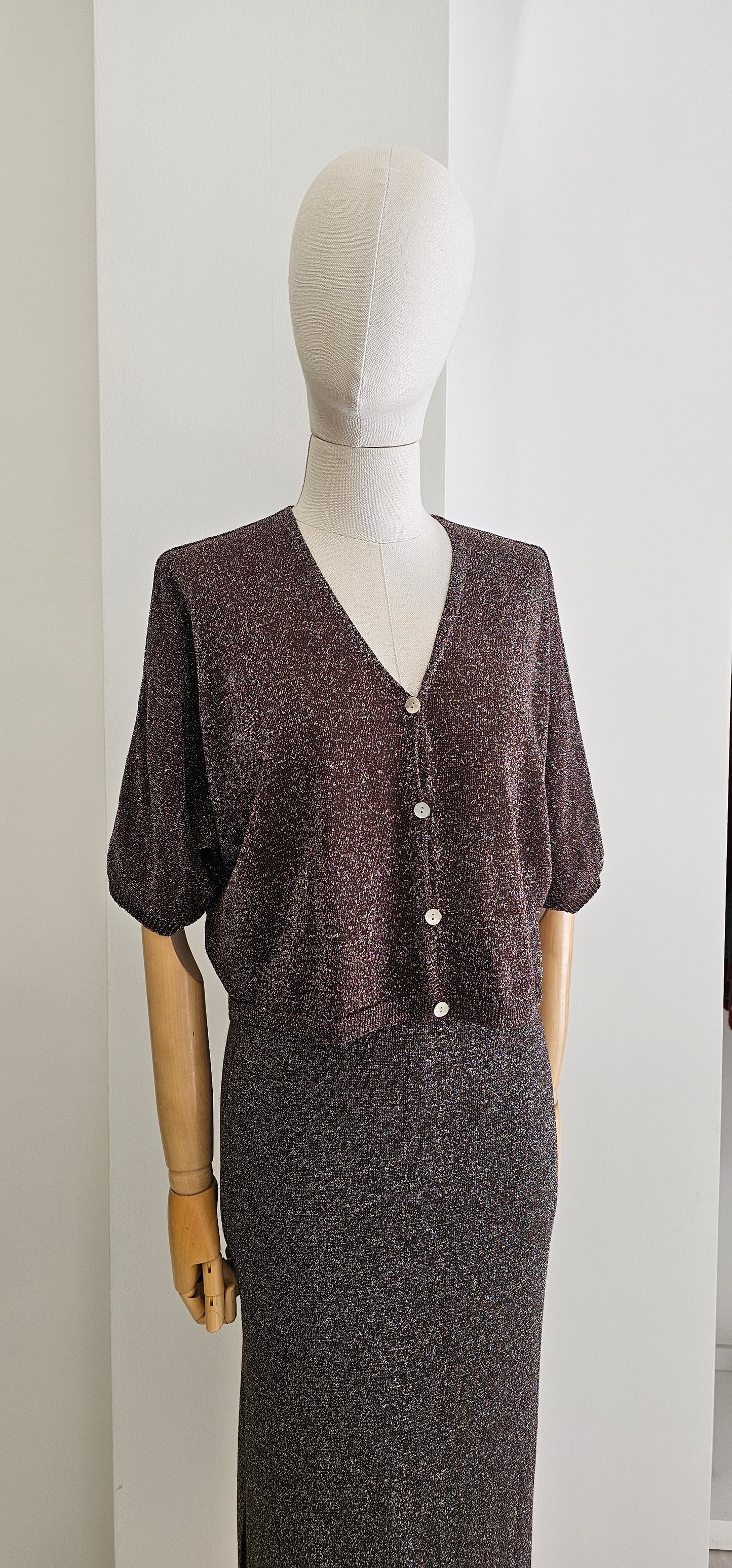 CONJUNTO LUREX CHOCOLATE