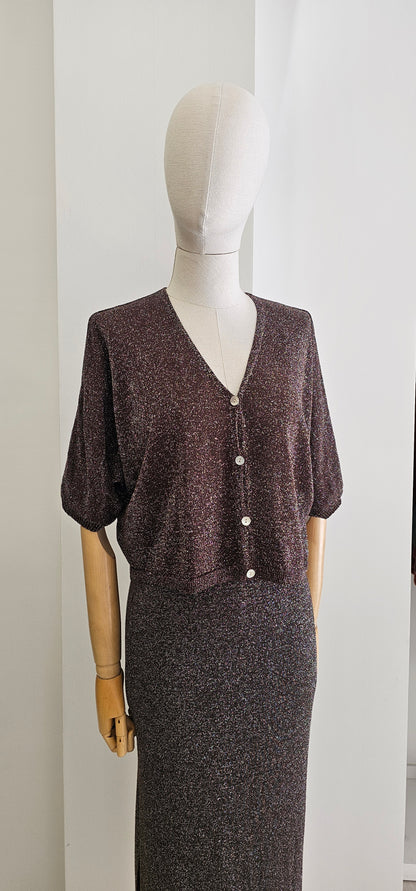 CONJUNTO LUREX CHOCOLATE
