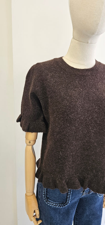 JERSEY VOLANTE MARRÓN