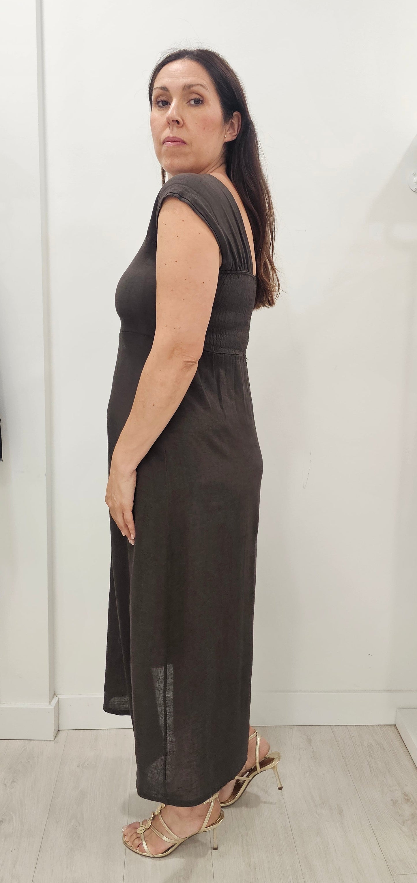 VESTIDO ARAGÓN CHOCO
