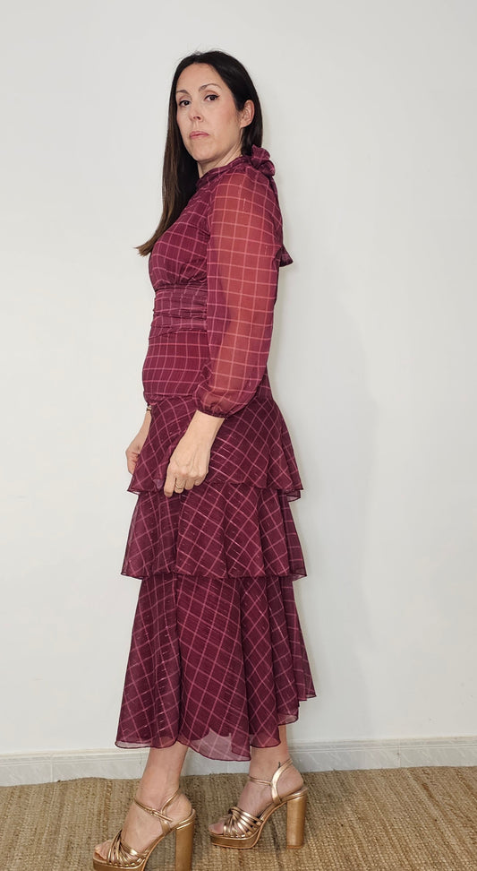 VESTIDO ALMONTE FRESA