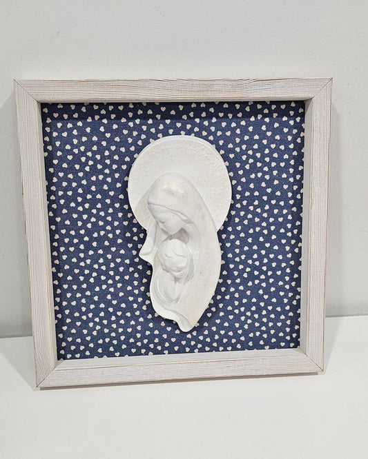 VIRGEN CON NIÑO CORAZÓN