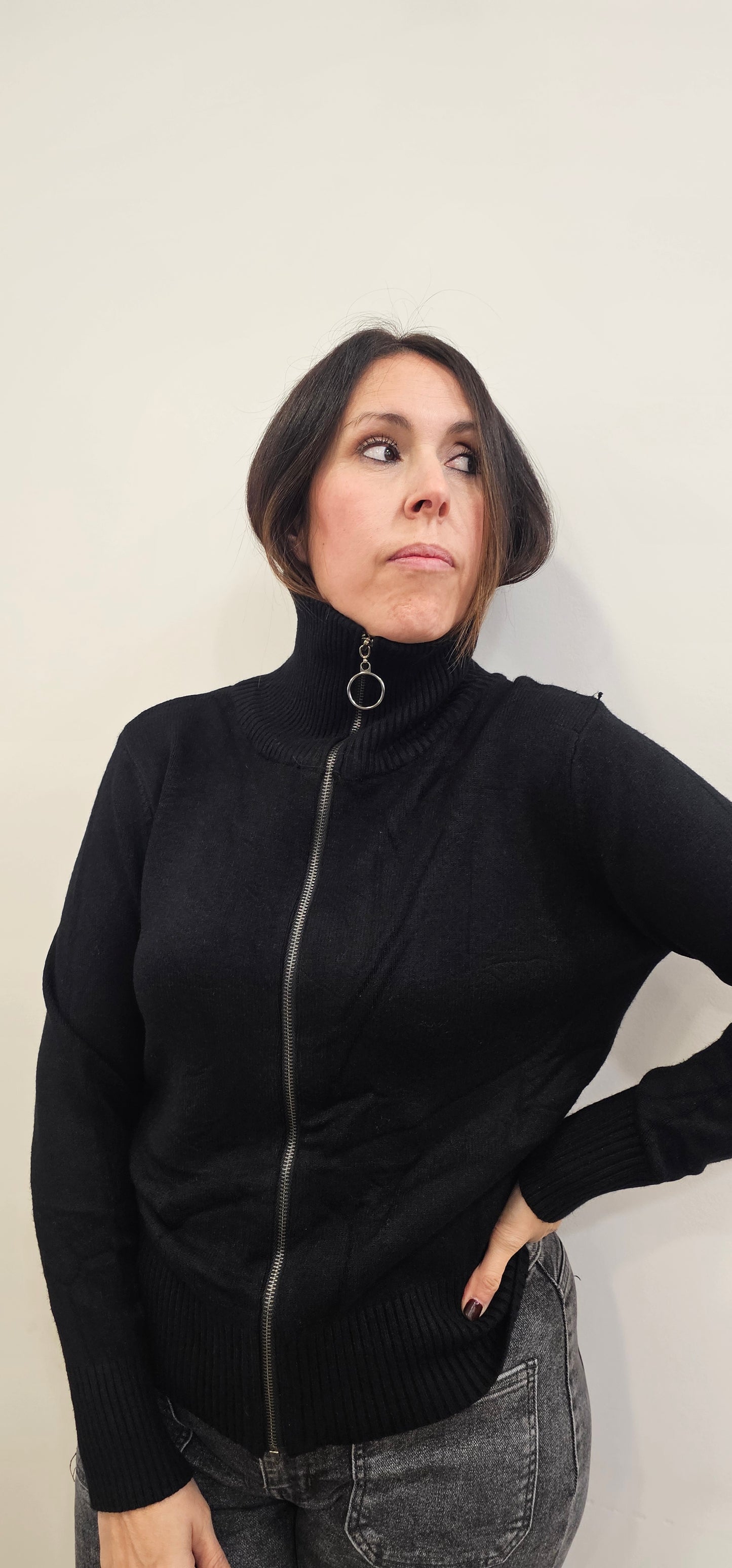 CHAQUETA CREMALLERA MARINO