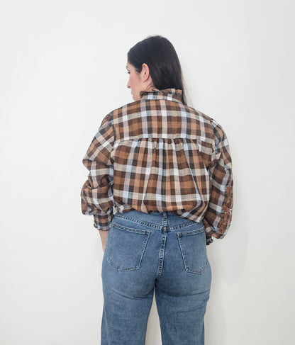 BLUSA MAHON CARAMELO