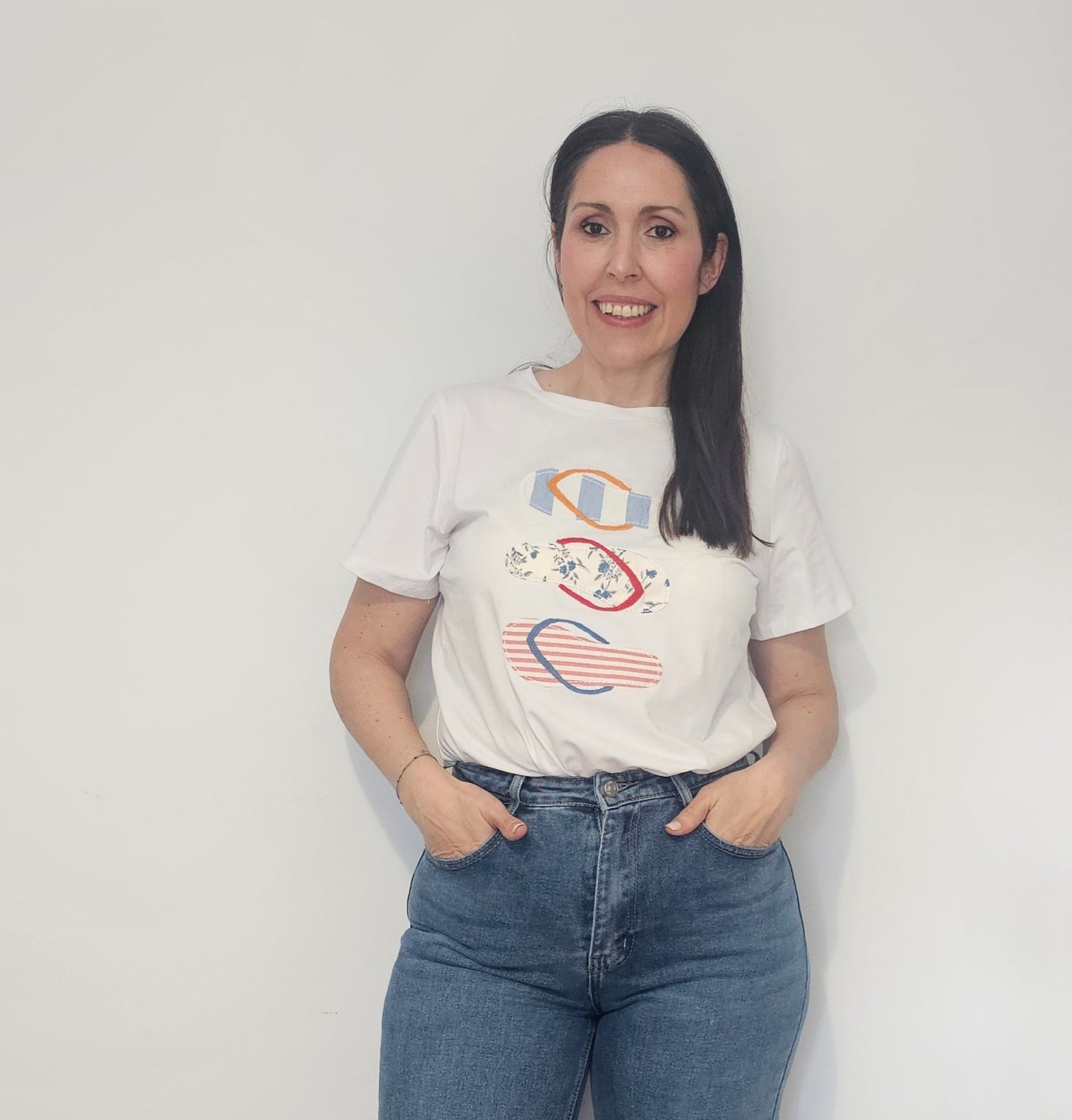 CAMISETA CHANCLAS BLANCAS