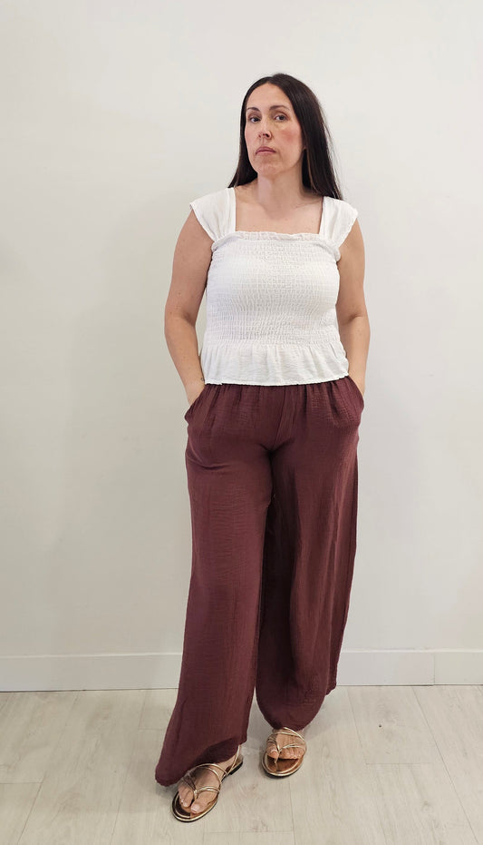 PANTALÓN SINTRA BERENJENA
