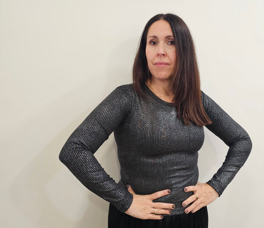 CAMISETA BRILLO PLATA