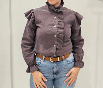 CAMISA BURDEOS