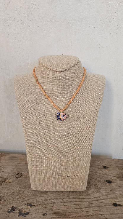 COLLAR PEZ NARANJA
