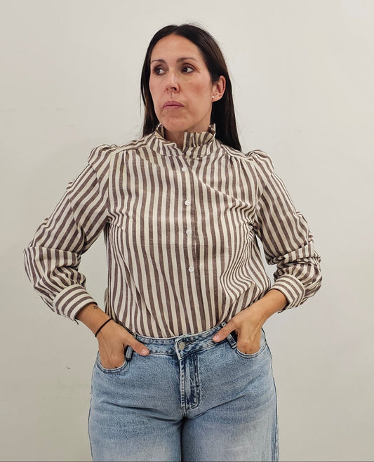 CAMISA GIO MARRÓN