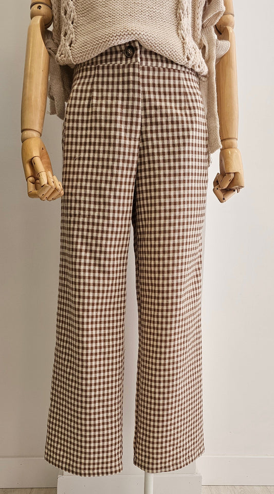 PANTALÓN CAMEL VICHY