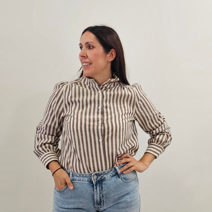 CAMISA GIO MARRÓN
