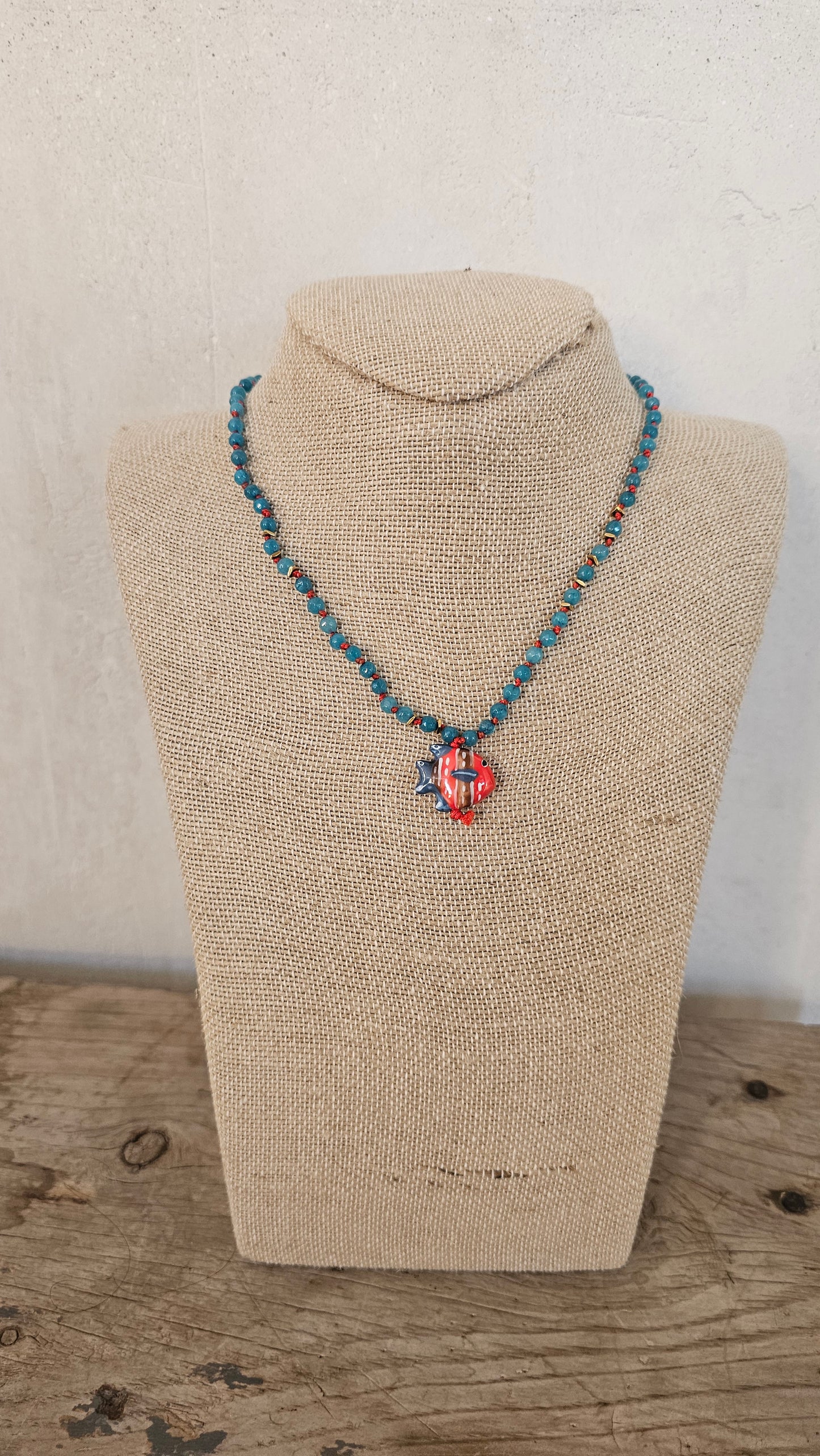 COLLAR PEZ ROJO