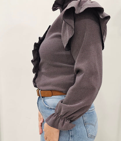 CAMISA BURDEOS