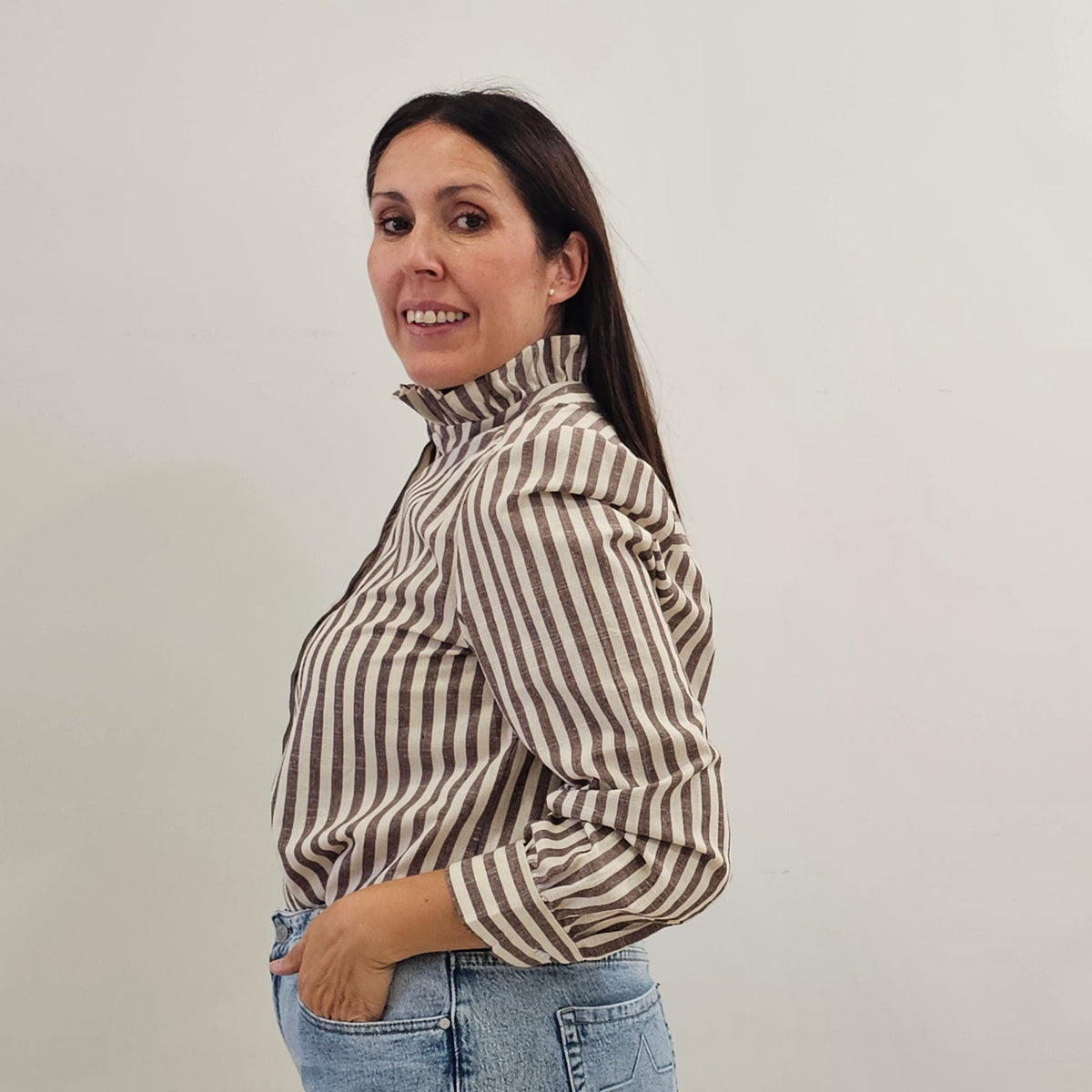 CAMISA GIO MARRÓN